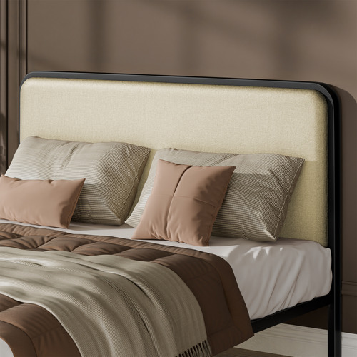 Beige-Stephan-Upholstered-Bed-Frame