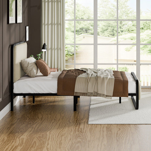 Beige-Stephan-Upholstered-Bed-Frame