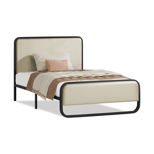 Beige-Stephan-Upholstered-Bed-Frame