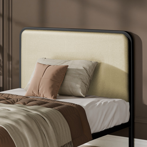 Beige-Stephan-Upholstered-Bed-Frame