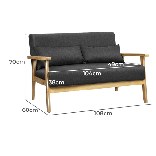 Cami 2 Seater Upholstered Sofa
