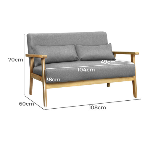 Cami 2 Seater Upholstered Sofa