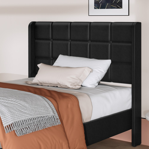 Black-Hobbs-Faux-Leather-Bed-Frame
