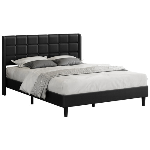 Black-Hobbs-Faux-Leather-Bed-Frame
