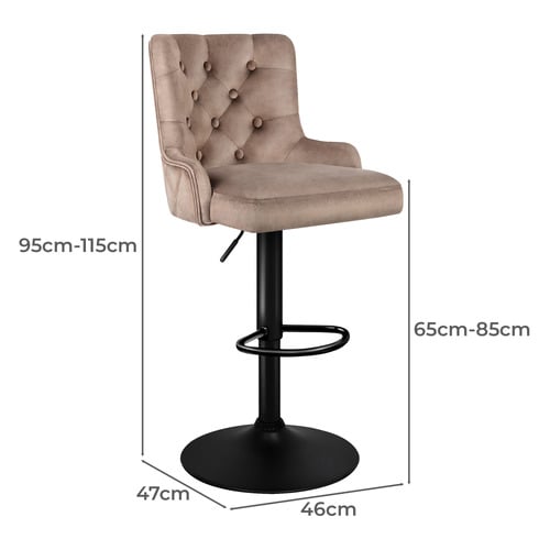 85cm Foley Adjustable Bar Stools