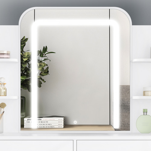 2 Piece Eloise LED Dressing Table & Stool Set