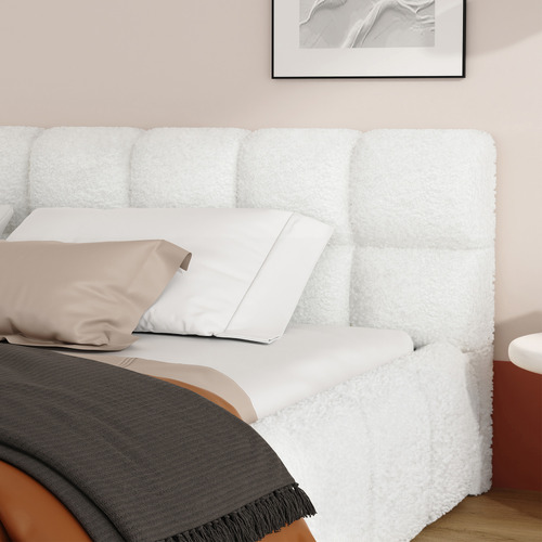 Ellie-May-Boucle-Platform-Bed
