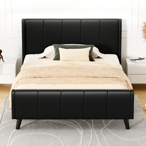 Ross-Faux-Leather-Platform-Bed