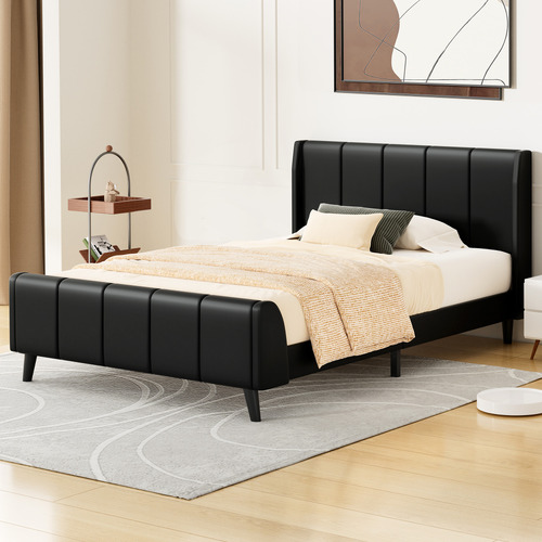 Ross-Faux-Leather-Platform-Bed