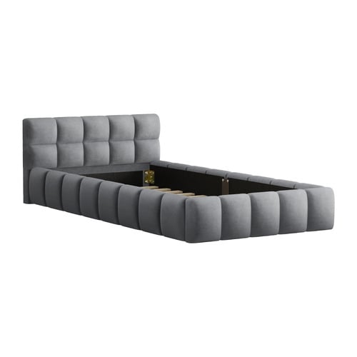 Grey-Ellie-May-Velvet-Platform-Bed