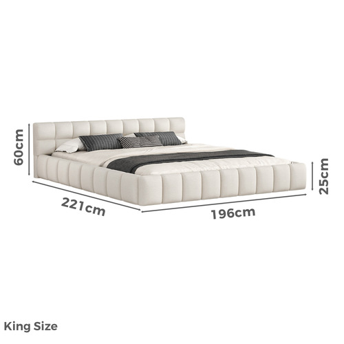 Beige Ellie May Platform Bed