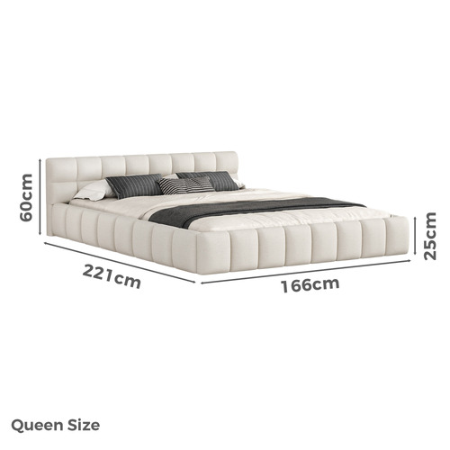 Beige Ellie May Platform Bed