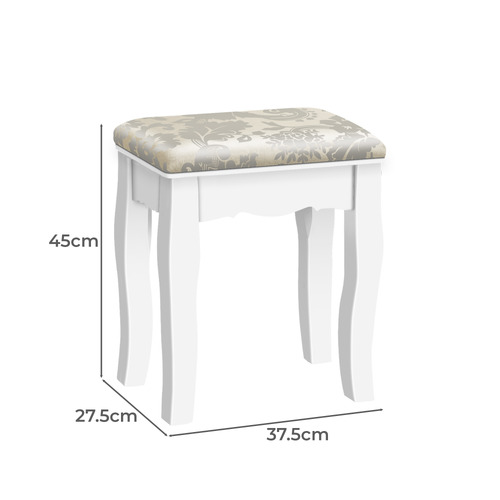 2 Piece Priscilla Dressing Table & Stool Set