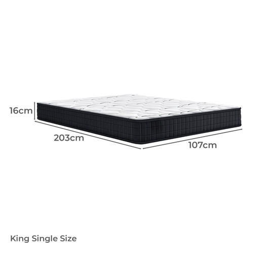 Lyna Pine Wood Bed & Tight Top Mattress