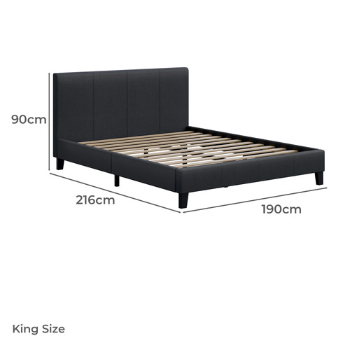 Kyle Upholstered Bed and Euro Top Mattress