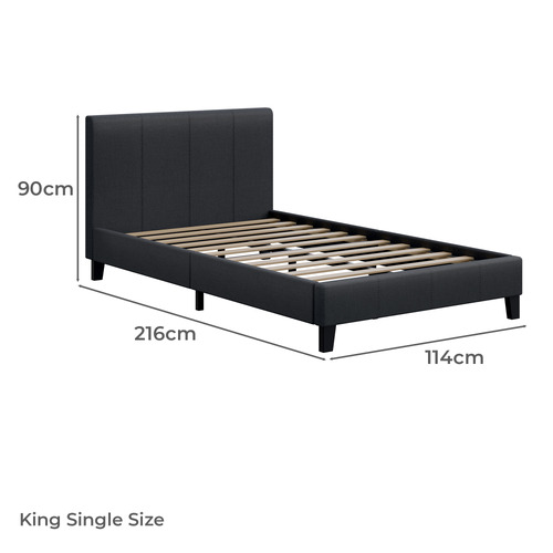 Kyle Upholstered Bed and Euro Top Mattress