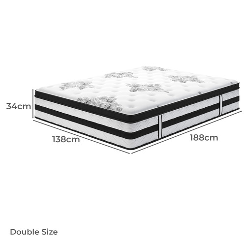 Kyle Upholstered Bed and Euro Top Mattress