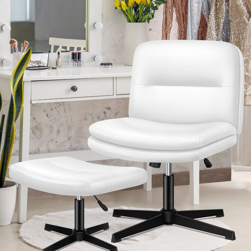 Tegan-PU-Leather-Office-Chair-and-Ottoman-Set