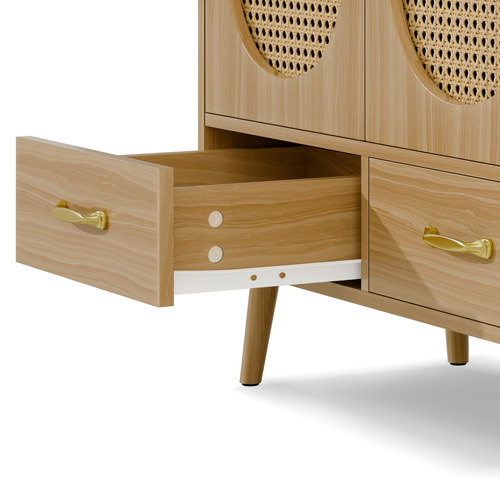 Luelle 2 Rattan Door 2 Drawer Sideboard Buffet