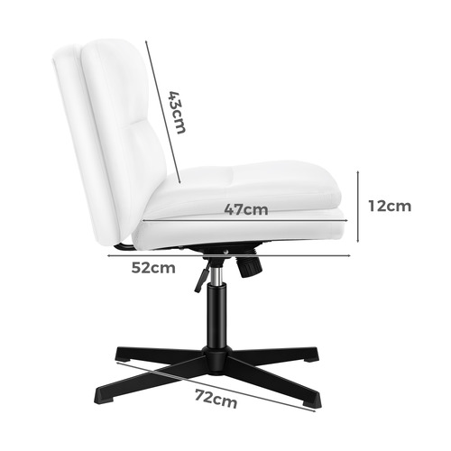 Tegan PU Leather Office Chair & Ottoman Set