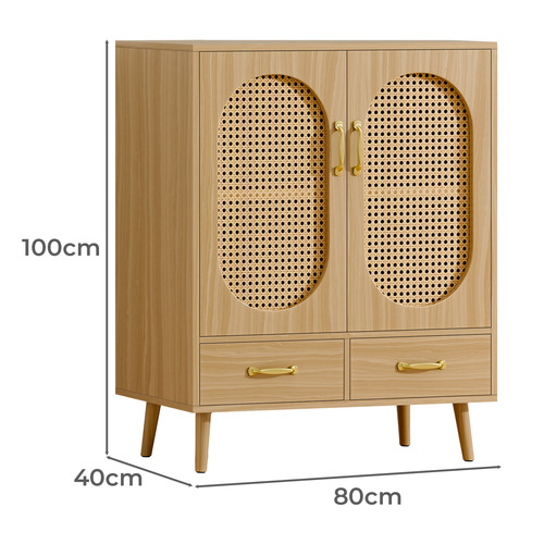 Luelle 2 Rattan Door 2 Drawer Sideboard Buffet