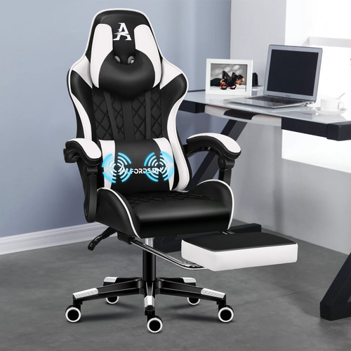Sova-Faux-Leather-Gaming-Chair-with-Lumbar-Massage