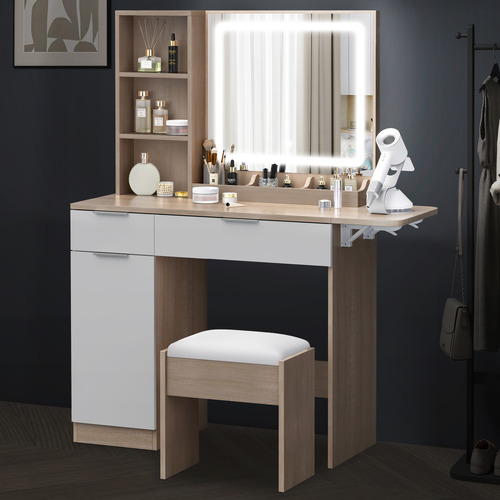 2-Piece-Sienna-LED-Dressing-Table-and-Stool-Set
