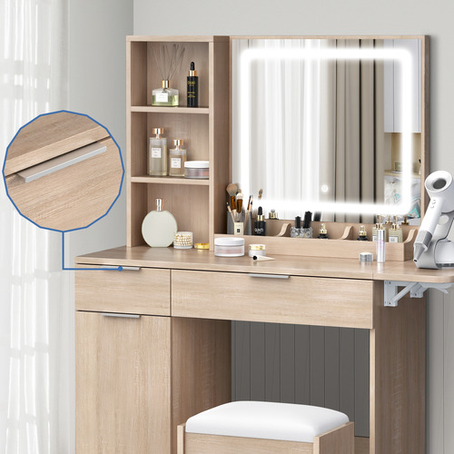 2-Piece-Sienna-LED-Dressing-Table-and-Stool-Set