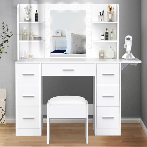 2 Piece Willow Dressing Table & Stool Set