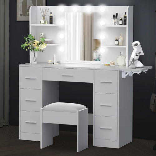 2 Piece Willow Dressing Table & Stool Set