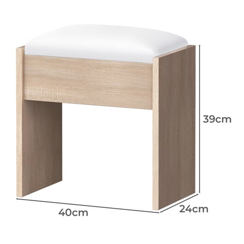 2 Piece Willow Dressing Table & Stool Set