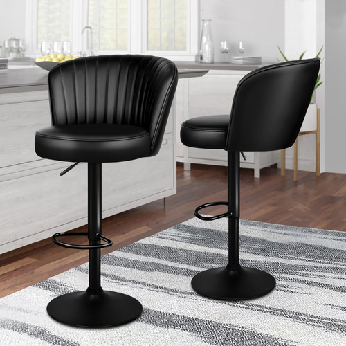 Vermillion-Faux-Leather-Adjustable-Bar-Stools