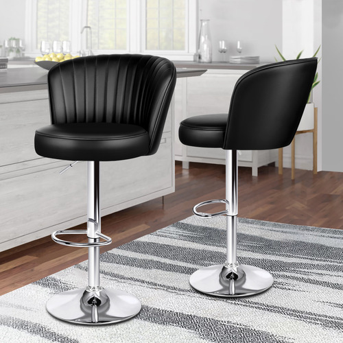 Vermillion-Faux-Leather-Adjustable-Bar-Stools