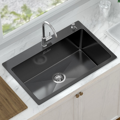 Costa 680mm Single Stainless Steel Kitchen Sink