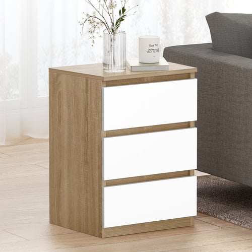HoxtonRoom Regal 3 Drawer Bedside Table | Temple & Webster