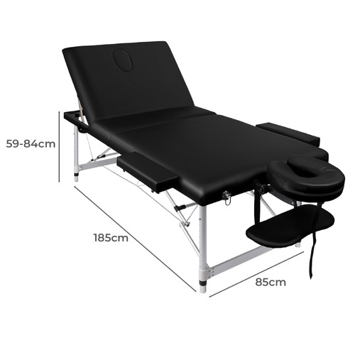 3 Fold Allia Faux Leather Massage Table