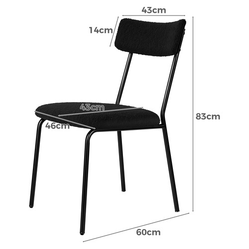 Sierra Teddy Velvet Dining Chairs