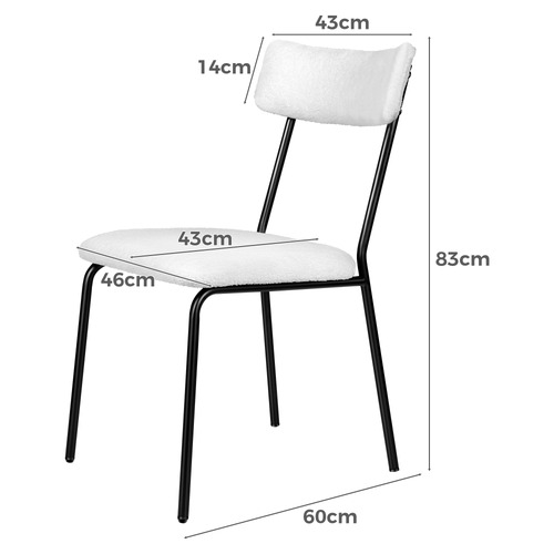 Sierra Teddy Velvet Dining Chairs