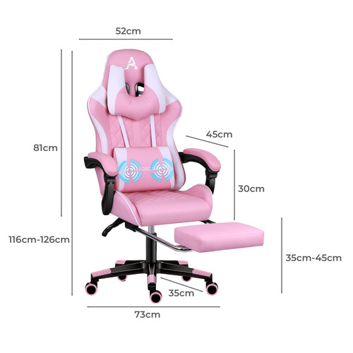 Sova Faux Leather Gaming Chair with Lumbar Massage