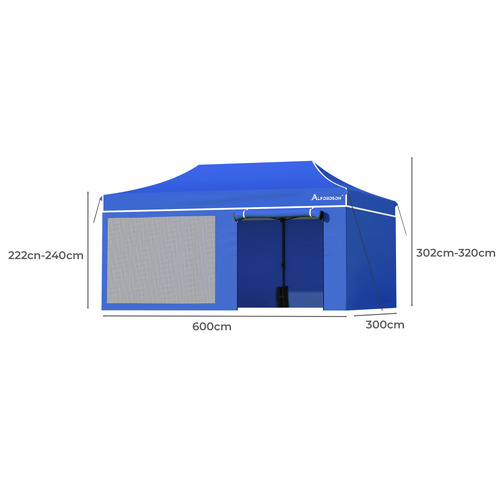 3m x 6m Felix Outdoor Pop-Up Gazebo