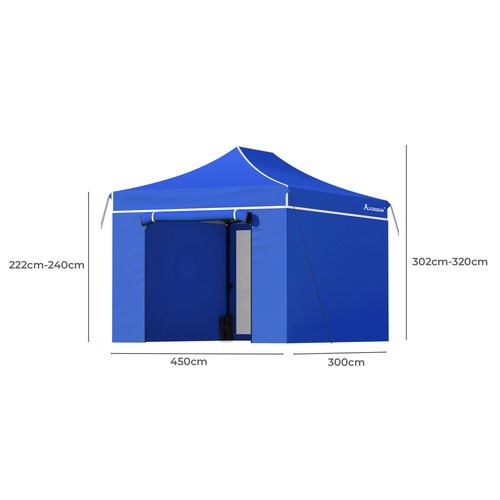 3m x 4.5cm Neven Outdoor Pop-Up Gazebo