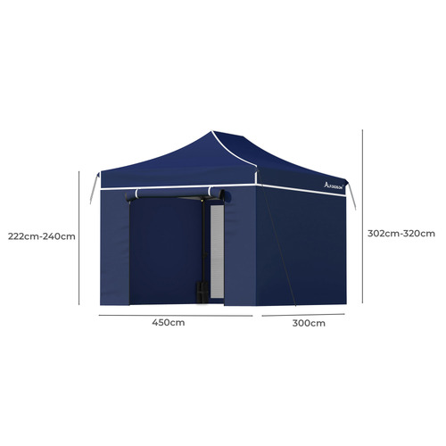 3m x 4.5cm Neven Outdoor Pop-Up Gazebo