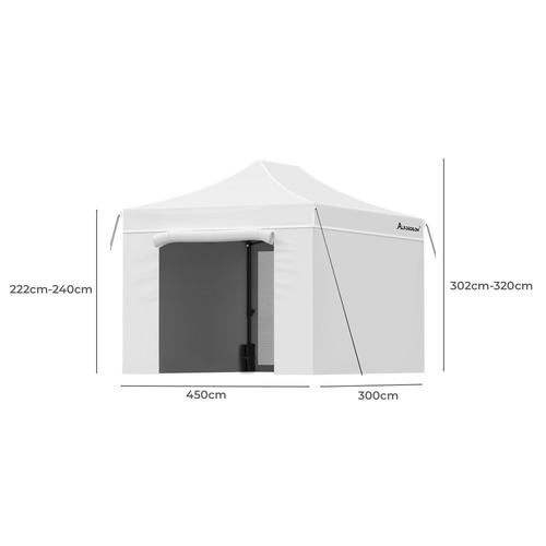 3m x 4.5cm Neven Outdoor Pop-Up Gazebo