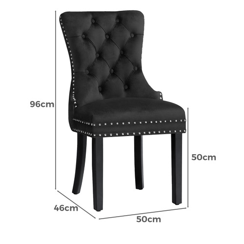 Dewin Tufted Velvet Dining Chairs