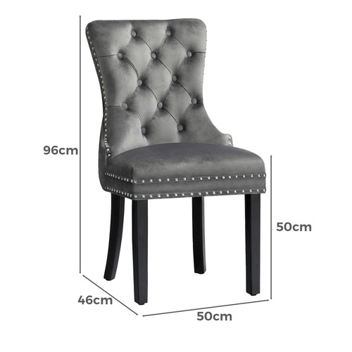 Dewin Tufted Velvet Dining Chairs