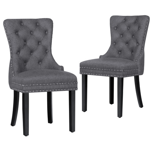 Faust-Tufted-Pine-Wood-Dining-Chairs