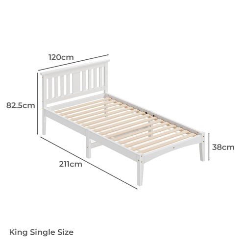 Lunox Pine Wood Bed Frame