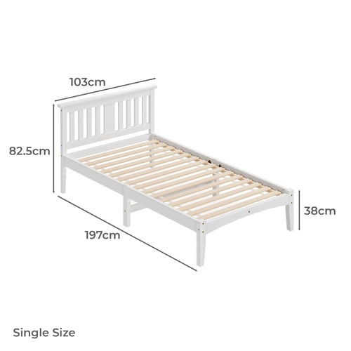 Lunox Pine Wood Bed Frame