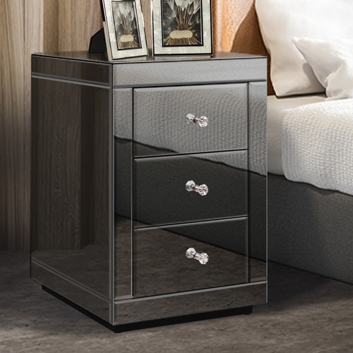 Allia-3-Drawer-Mirrored-Bedside-Table