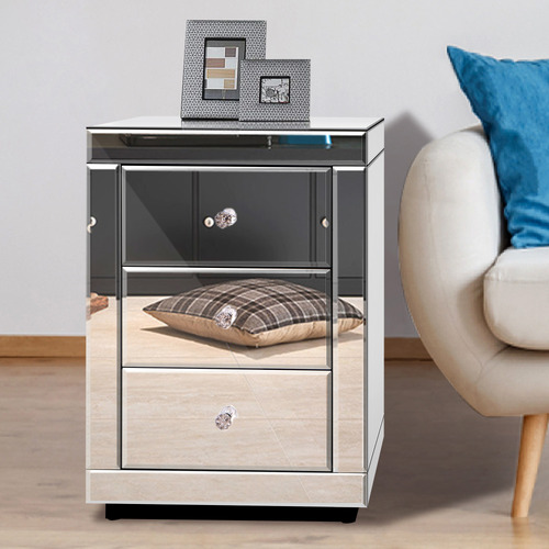 Allia-3-Drawer-Mirrored-Bedside-Table